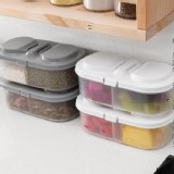 可翻蓋雙格收納密封盒*2個 特價：$49