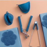 北歐風不鏽鋼防燙取碗夾五件組