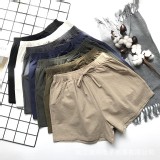 無印風百搭棉麻短褲-尺寸：S