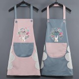 可愛花環兔擦手圍裙