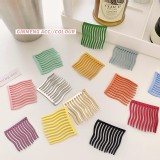 馬卡龍氣質無痕髮夾(4入/組)