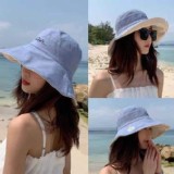 小雛菊雙面雙色大帽沿遮陽帽