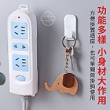 萬用黏貼式遙控器收納掛勾組(一包6入)(2包一組)