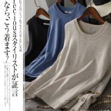 知性文青螺紋針織背心