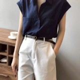 折袖法式釦上衣 特價：$300