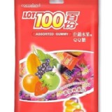 LOT 100份新鮮水果QQ軟糖 綜合水果 X 2包組