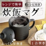 日本 KAKUSEE 微波用炊飯器 (黑色)