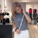 🏠太空棉落肩字母上衣❤️