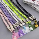 手機防丟🛒長款斜挎編織手機掛繩