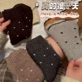 🏠日系羊毛點點毛圈中筒襪6入❤️