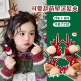 可愛超萌聖誕髮夾(款式隨機)【一組5對】