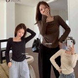 秋冬爆款🏠德絨方領美高甜心打底衣💖