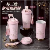 🏠316陶瓷限定日系粉色戀人咖啡杯500ml