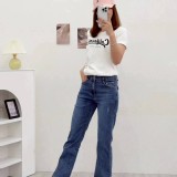 新款春款🏠微抓破彈力牛仔褲♥️