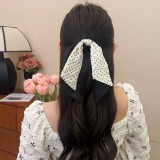 🏠復古波點飄帶髮圈2入 特價：$49