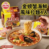 韓國不倒翁-金螃蟹海鮮風味拉麵(130g*4入)《一組兩袋》 特價：$220