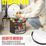 🏠全透明衣物防塵防壓圓形收納桶❤️