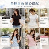 🏠輕盈修身圓領荷葉邊短T恤🏠 特價：$130
