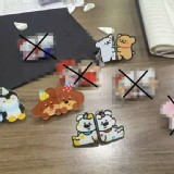 🏠可愛動物可裝窗簾防透光隱私磁吸扣3對