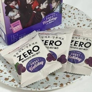[韓國🇰🇷 樂天 LOTTE ZERO 零砂糖黑醋栗莓果軟糖 特價：$189