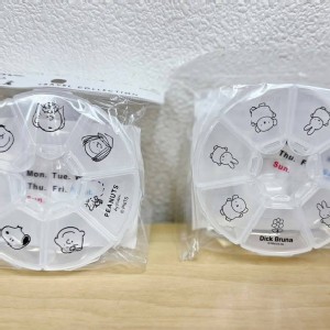 日本進口🇯🇵SNOOPY／ MIFFY 七格圓形藥盒] 特價：$109