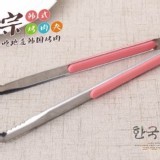 韓式不鏽鋼防燙料理夾(加長款26cm)一組2入(顏色隨機)