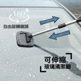 180度旋轉刷頭可伸縮玻璃清潔刷