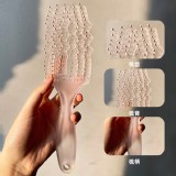 簡約透明六爪鏤空排梳