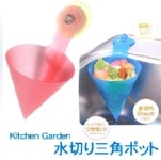 日式廚房創意三角瀝水菜籃