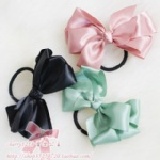 雙層蝴蝶結髮圈