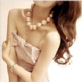 晚裝必備十足存在感高貴大顆珍珠項鏈 (本週新品)