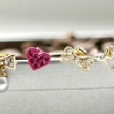 玫粉愛心/骨頭/皇冠/蝴蝶結 四件套耳釘 (新品上市)