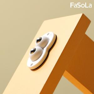 免運!FaSoLa 多用途黏貼式360度靜音滑輪組 雙輪款 (4入) 5.3x3x1.4cm、60g (10組40入，每入17.2元)