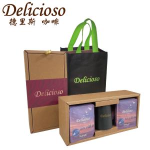 【德里斯 Delicioso】濾掛式咖啡12gx20入+品牌黑金杯_附贈環保購物袋