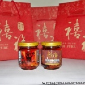 手工釀紅麴米豆甜腐乳195G