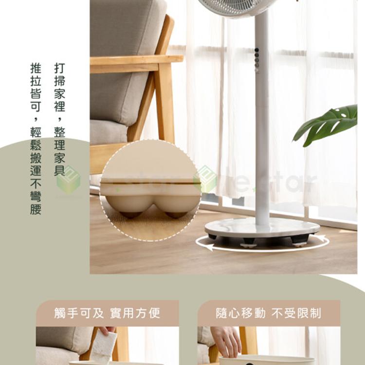 FaSoLa 多用途黏貼式360度靜音滑輪組 雙輪款 (4入)