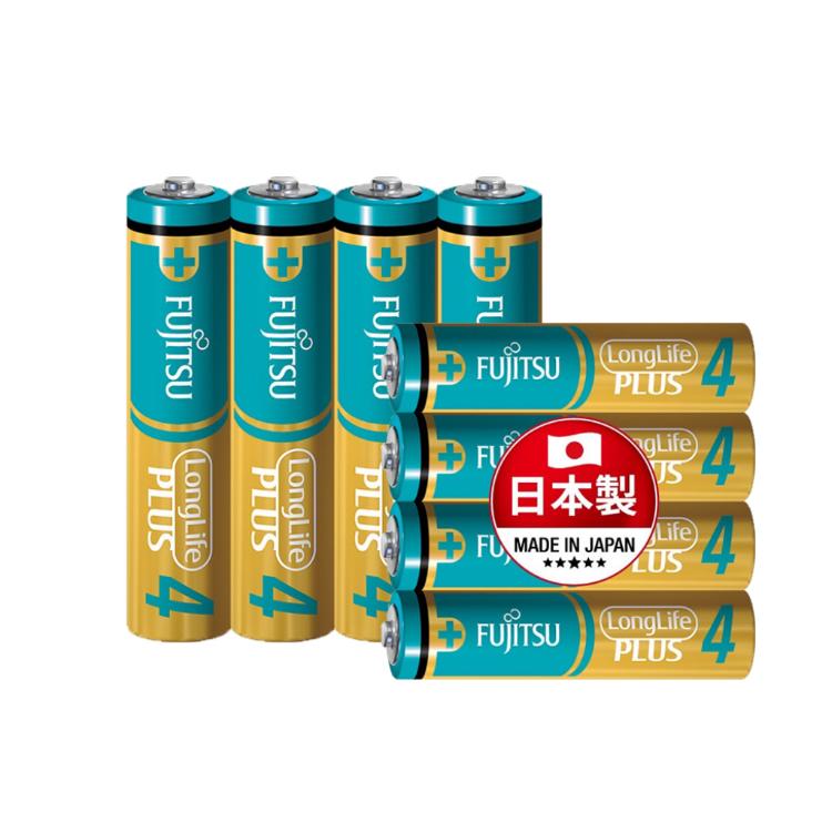免運!【富士通】日本製 1.5V 高效能鹼性電池 3號鹼性電池、4號鹼性電池 (可混搭) (20組80顆,每顆21.6元)