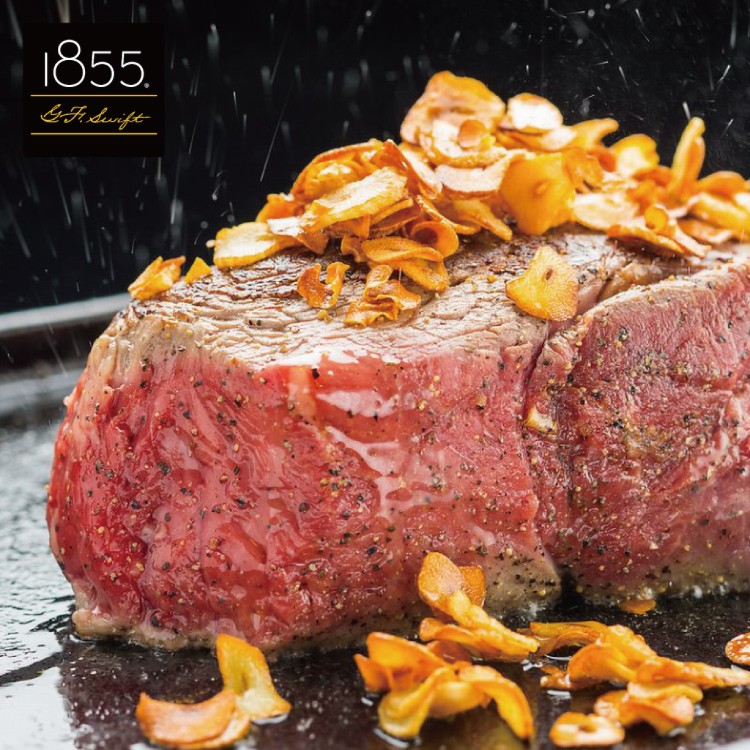 【勝崎生鮮】美國1855黑安格斯熟成霜降牛排~超厚切-可全家超取