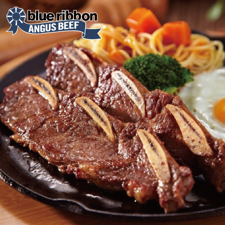 【勝崎生鮮】美國CAB藍帶凝脂厚切帶骨牛小排-可全家超取
