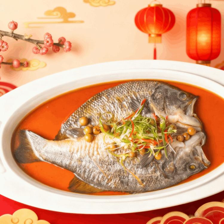 【易鼎活蝦】老菜脯蒸山泉魚