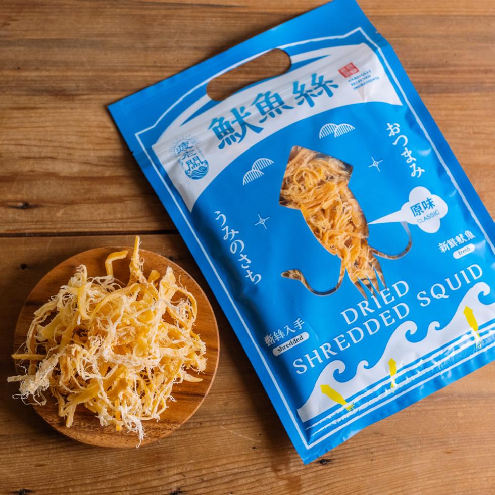 魷魚絲。うみのさち,撕絲入手,おつまみ,新鮮魷魚。