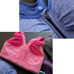 【舒棉防震前拉式無鋼圈運動內衣】高支撐四級防震、 吸濕透氣、加寬肩帶減少負擔，多色可選、繽紛時尚！