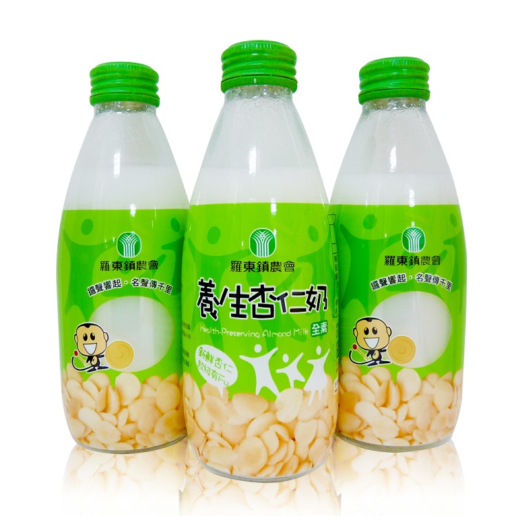 【羅東農會】 養生杏仁奶(24瓶/箱)