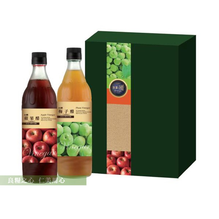 免運!【台糖】水果醋禮盒 2瓶/盒 (18入,每入423.2元)