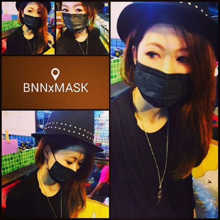 【BNNxMASK】MIT拋棄式平面三層防塵口罩-黑色限定色(50入)
