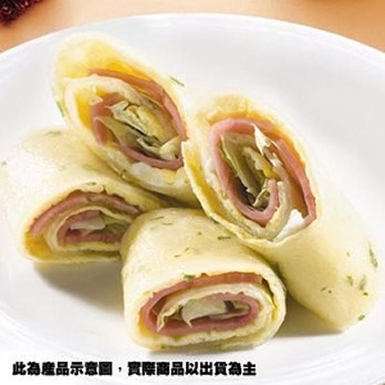 【金品】加蔥蛋餅皮(55g/片、25片/盒) - 中二廚