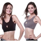 日本設計可拆式活動襯墊無鋼圈運動內衣 3色(黑) 特價：$159