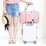 粉彩日系清新拉桿手提袋 出遊必備