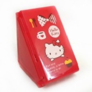 Hello Kitty 凱蒂貓三明治折疊收納盒-蝴蝶結