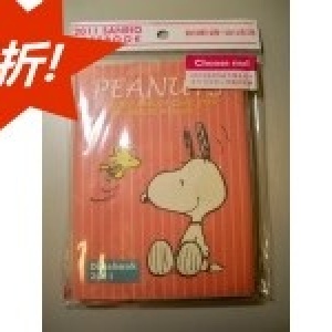 Snoopy史努比2011-2012/手帳本(紅色A6)/日本製最新銷售版